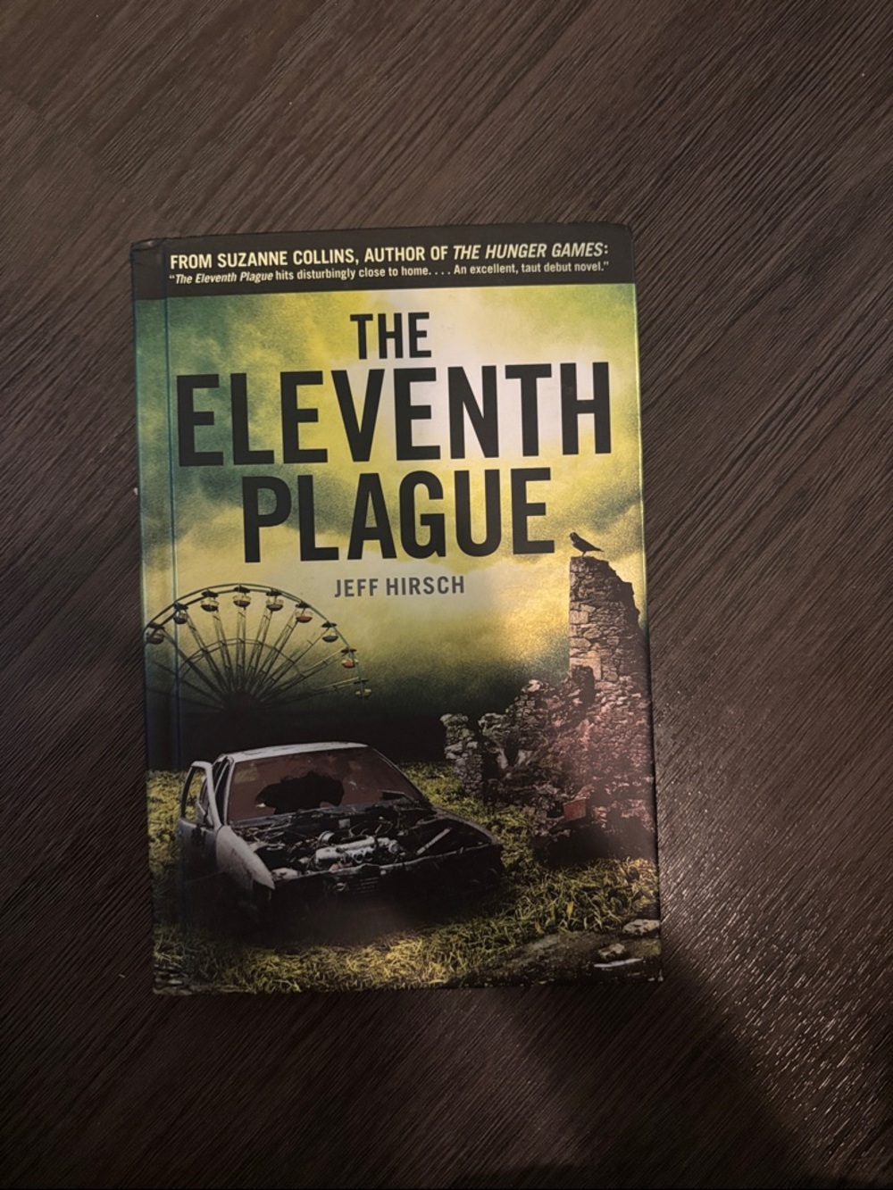 Scholastic Green and Black Post-Apocalyptic Back-Cover Hardcover